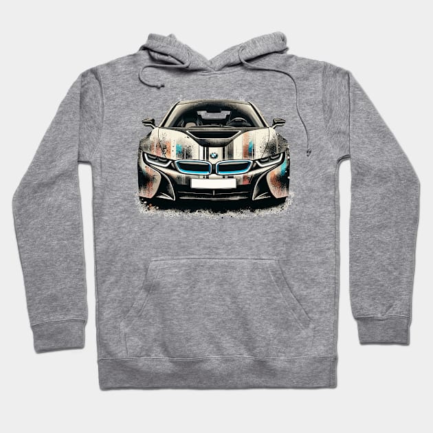 BMW i8 Hoodie by Vehicles-Art